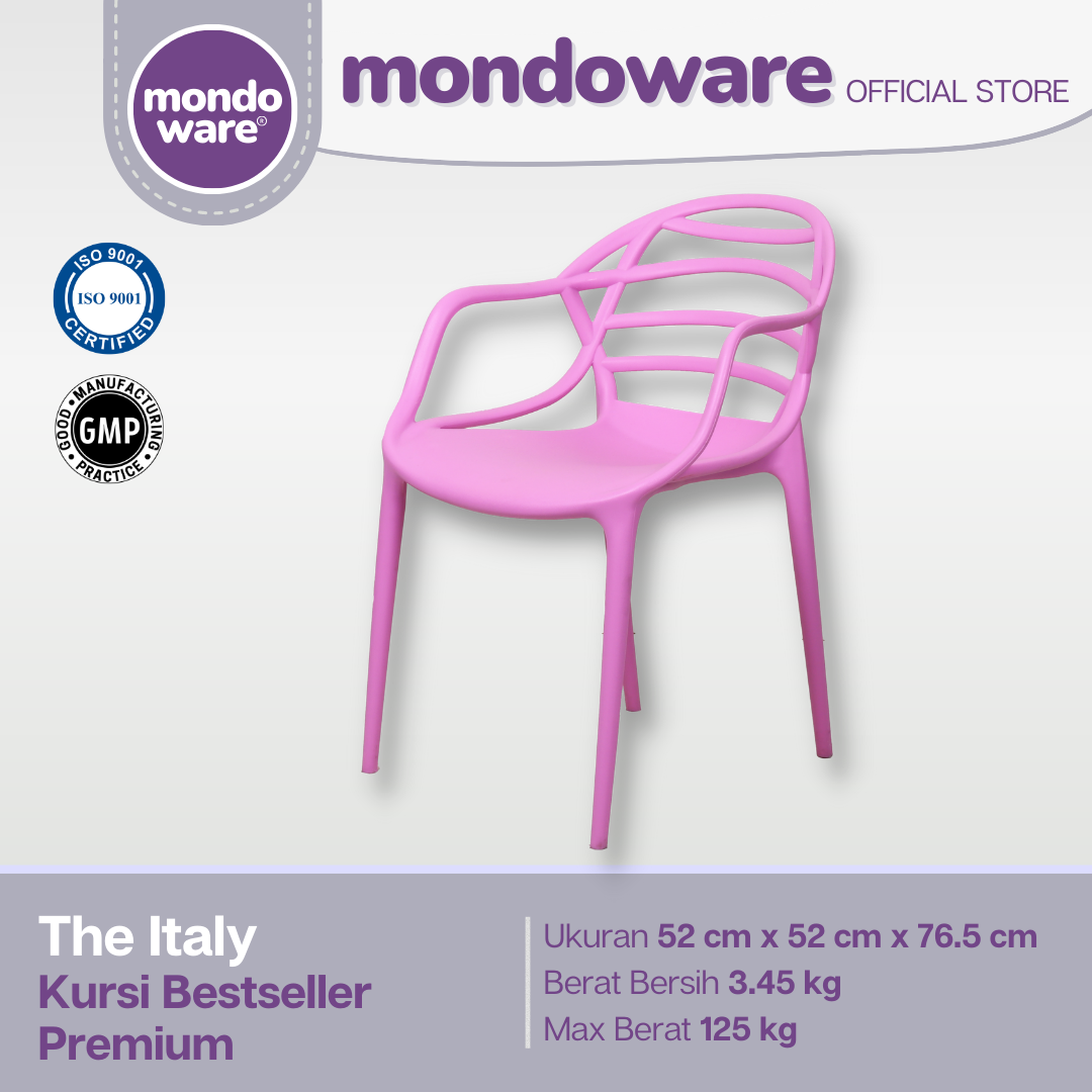 Kursi Bestseller Rumah Premium - Italy Chair - Mondoware Plastik R161